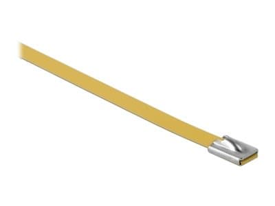 Delock - Kabelfestebånd - 20 cm - gul (en pakke 10)
