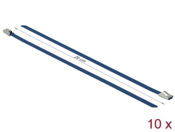 DeLOCK 18793, Terästä, Sininen, 20 cm, 4,6 mm, 10 kpl