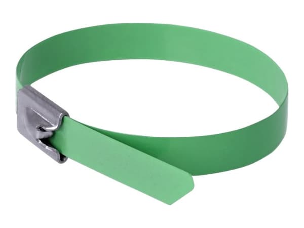 Delock - Kabelfestebånd - 30 cm - grønn (en pakke 10)