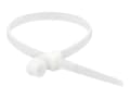 Miniatyrbilde 3 av 5: Delock Cable Tie with Fastening Eyelet - Kabelfestebånd - 30 cm - hvit (en pakke 10)