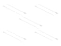 Miniatyrbilde 1 av 5: Delock Cable Tie with Fastening Eyelet - Kabelfestebånd - 30 cm - hvit (en pakke 10)