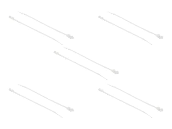 Delock Cable Tie with Fastening Eyelet - Kabelfestebånd - 30 cm - hvit (en pakke 10)