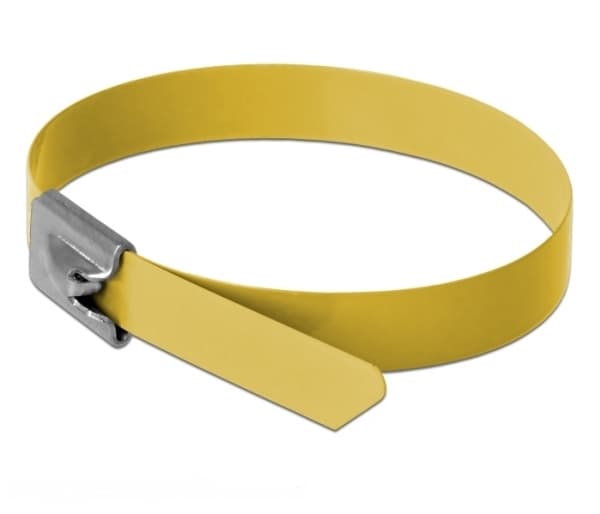 Delock - Kabelfestebånd - 40 cm - gul (en pakke 10)
