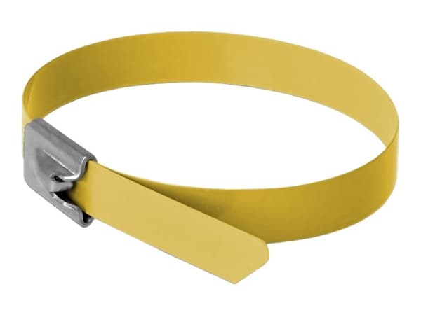 Delock - Kabelfestebånd - 40 cm - gul (en pakke 10)
