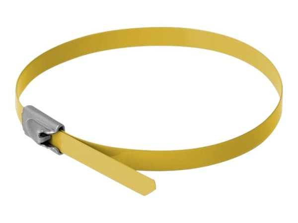 Delock - Kabelfestebånd - 20 cm - gul (en pakke 10)