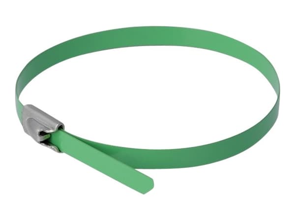 Delock - Kabelfestebånd - 40 cm - grønn (en pakke 10)