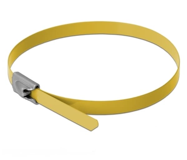 Delock - Kabelfestebånd - 30 cm - gul (en pakke 10)