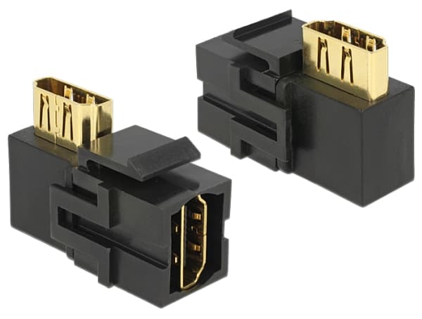 Delock Keystone module - Modulinnlegg (kopling) - HDMI - svart