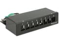 Miniatyrbilde 2 av 5: Delock Keystone Desktop Patch Panel - Koblingspanel - kullsort, RAL 9005 - 8 porter