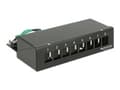 Miniatyrbilde 1 av 5: Delock Keystone Desktop Patch Panel - Koblingspanel - kullsort, RAL 9005 - 8 porter