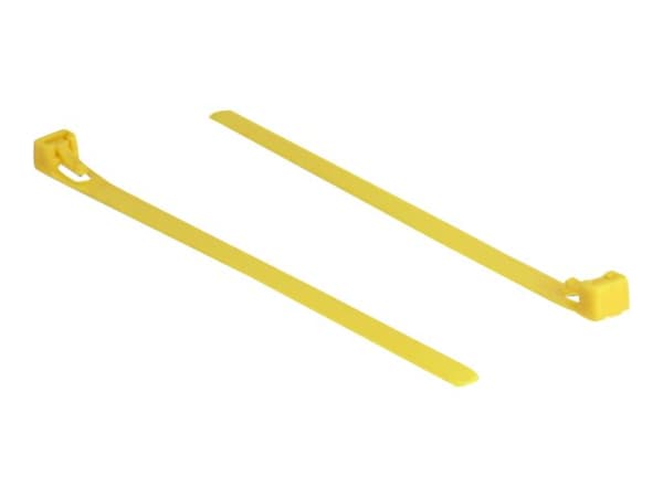 Delock - Kabelfestebånd - 15 cm - gul (en pakke 100)