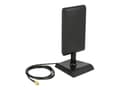 Miniatyrbild 1 av 3: Delock - Antenn - smart hem - 2 dBi, 4 dBi - riktnings- - inomhus - svart