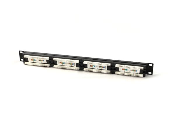DIGITUS Professional DN-91524U-1 - Patch-panel - CAT 5e - UTP - RJ-45 X 24 - sort, RAL 9005 - 1U - 19"