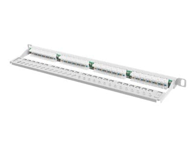 Lanberg PPU5-0024-S, Cat5,Cat5e, Harmaa, Metalli, Telinekiinnitys, 0.5U, 440 mm