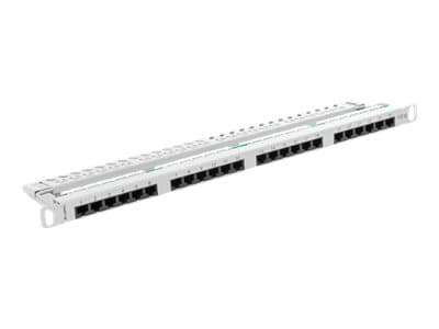 Lanberg PPU5-0024-S, Cat5,Cat5e, Harmaa, Metalli, Telinekiinnitys, 0.5U, 440 mm