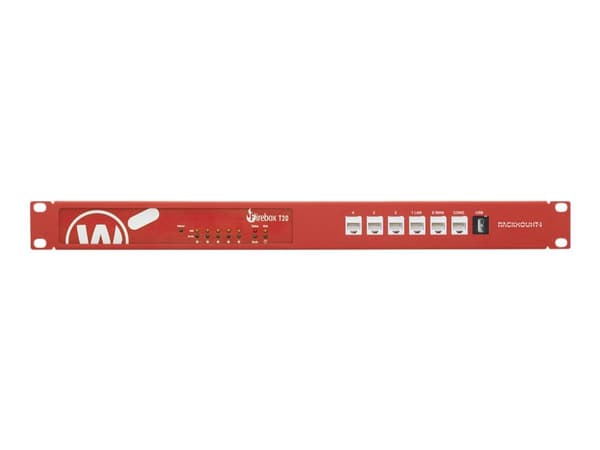 Rackmount.IT RM-WG-T6 - Monteringssett for nettverksenhet - rackmonterbar - WatchGuard Red - 1U - 19" - for WatchGuard Firebox T20, T20-W, T40, T40-W
