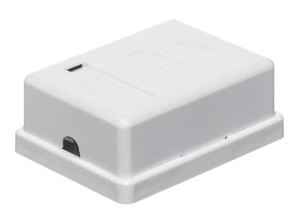 Netrack - Eluttag - RJ 45 - 1 nätverksuttag - vit
