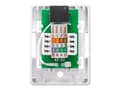 Miniatyrbild 5 av 5: Netrack - Eluttag - RJ 45 - 1 nätverksuttag - vit