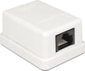 Miniatyrbilde 5 av 5: Delock - Overflatemonteringsboks for nettverk - CAT 6 - UTP - RJ-45 - hvit