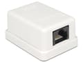 Miniatyrbilde 2 av 5: Delock - Overflatemonteringsboks for nettverk - CAT 6 - UTP - RJ-45 - hvit