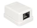 Miniatyrbilde 1 av 5: Delock - Overflatemonteringsboks for nettverk - CAT 6 - UTP - RJ-45 - hvit
