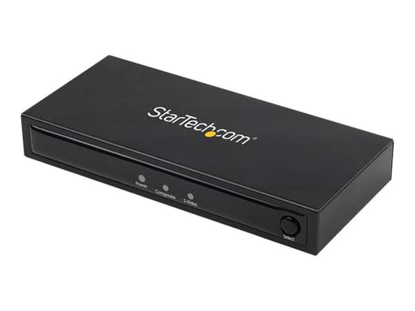 StarTech.com VID2HDCON2, aktiv videokonverter, svart, plast, CE, FCC, REACH, 1280 x 720 piksler, 720p