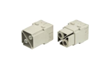 Harting 09 14 002 2751, Han 100A, Grå, Polykarbonat, Silver, 0,3 mO, 1000 V
