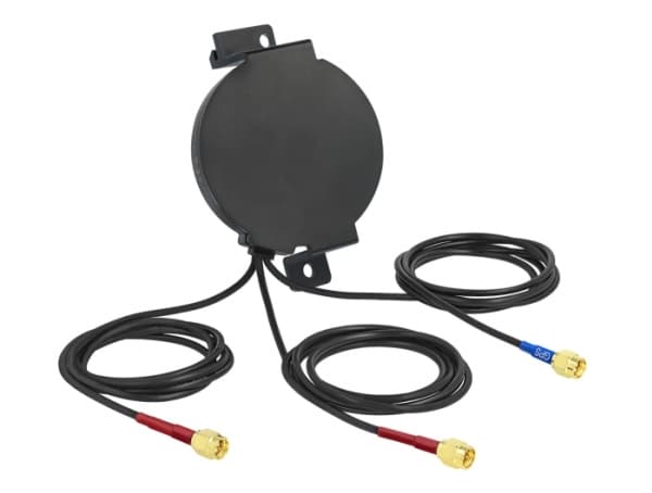 Delock LTE MIMO GNSS Antenna - Antenne - Smart Home - 2 dBi (for 698 - 960 MHz), 2,5 dBi (for 1,71 - 2,69 GHz), 28 dBi (til 1 575,42 MHz), 2 dBi (til