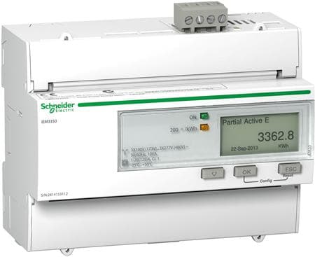 Schneider Electric iEM3350, IP20, 50/60 Hz, 126 mm, 69,3 mm, 103,2 mm, 130 mm