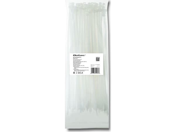 Qoltec - Kabelsamlare - 30 cm - vit (paket om 100)