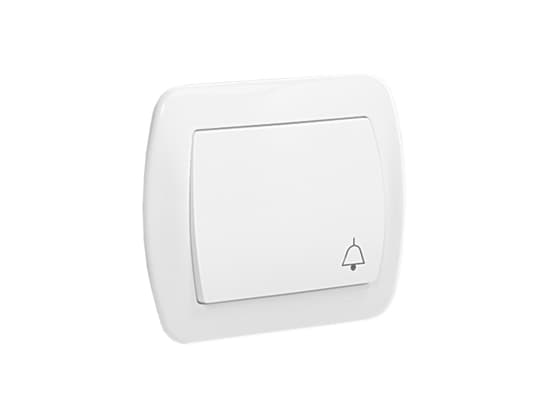 Kontakt-Simon AD1/11, Trykkbryter, Hvit, Plastikk, IP20, 250 V, 10 A