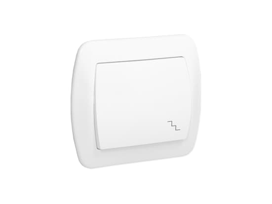 Kontakt-Simon AW6/11, Vit, Plast, IP20, 250 V, 10 A, 90 mm