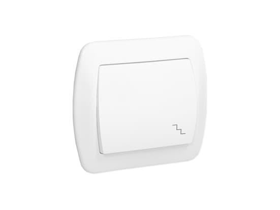 Kontakt-Simon AW6/11, Hvit, Plastikk, IP20, 250 V, 10 A, 90 mm