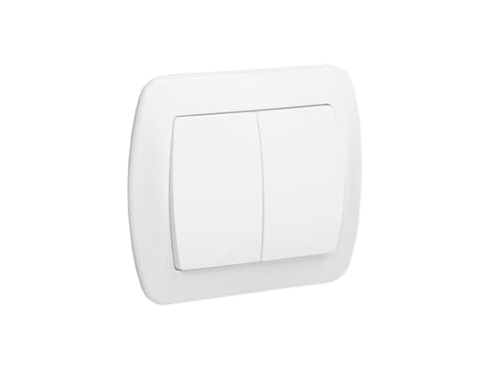 Kontakt-Simon AW5/11, Plast, Hvit, IP20, 250 V, 10 A, 90 mm