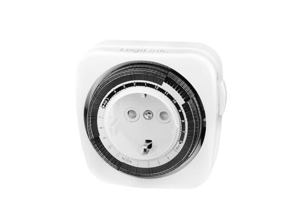 LogiLink ET0011, Daglig timer, Vit, Rotations-, 24 timmar, IP20, 230 V