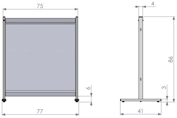 Nobo 1915547, 770 mm, 860 mm, 410 mm, 3,5 kg