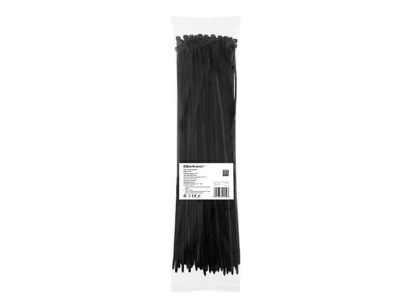Qoltec 52212, Tikkaiden kaapelinside, Nylon, Musta, CE, 40 cm, 4,8 mm