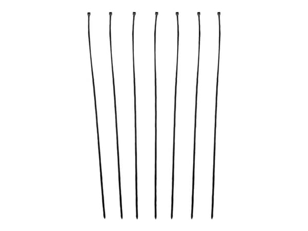 Qoltec 52212, Tikkaiden kaapelinside, Nylon, Musta, CE, 40 cm, 4,8 mm