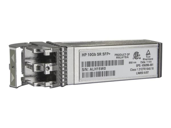 HPE - SFP+ transceivermodul - 10GbE - 10GBase-SR - LC multimodus - opp til 300 m - for Apollo 4200 Gen10; Edgeline e920; ProLiant e910t 2U, XL170r Ge