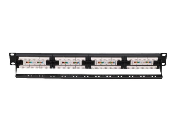 Extralink - Koblingspanel - rackmonterbar - CAT 5e - UTP - RJ-45 X 24 - 1U - 19"