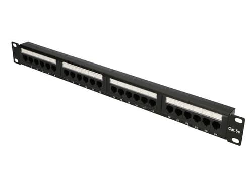 Extralink - Koblingspanel - rackmonterbar - CAT 5e - UTP - RJ-45 X 24 - 1U - 19"