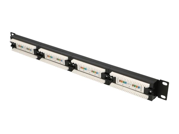 Extralink - Koblingspanel - rackmonterbar - CAT 5e - UTP - RJ-45 X 24 - 1U - 19"