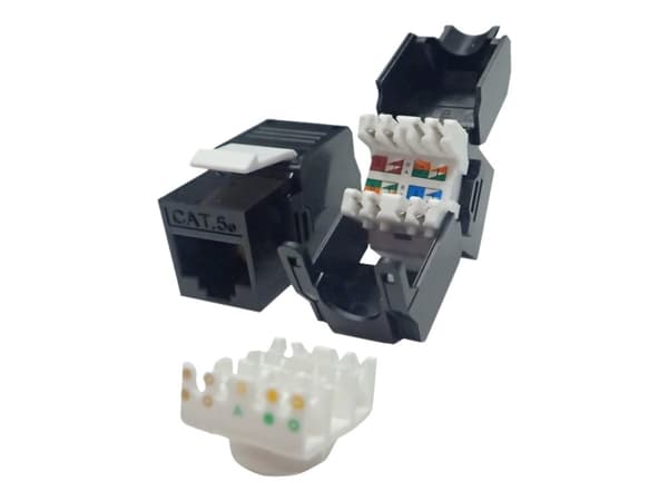 Netrack - Modulaarinen insertti - CAT 5e - UTP - RJ-45 - musta