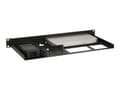 Miniatyrbilde 4 av 5: Rackmount.IT RM-CI-T4 - Monteringssett for nettverksenhet - rackmonterbar - kullsort, RAL 9005 - 1U - 19" - for Cisco Meraki MX64 Cloud Managed