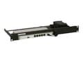 Miniatyrbilde 1 av 5: Rackmount.IT RM-CI-T4 - Monteringssett for nettverksenhet - rackmonterbar - kullsort, RAL 9005 - 1U - 19" - for Cisco Meraki MX64 Cloud Managed