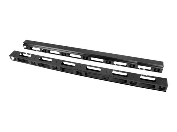 Lanberg - Rack-kabel styrepanel - sort - 27U - 19" (pakke med 2)