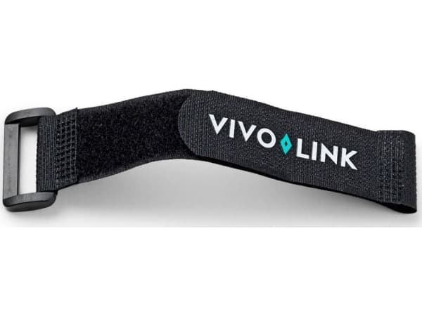 VivoLink velcro - Kabelfestebånd - svart (en pakke 25)