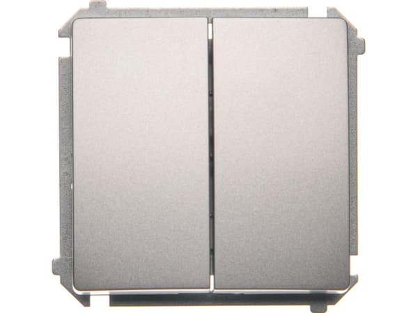 Kontakt-Simon BMW6/2.01/43, Muovi, Hopea, IP20, IP44, 230 V, 10 A, 75 mm