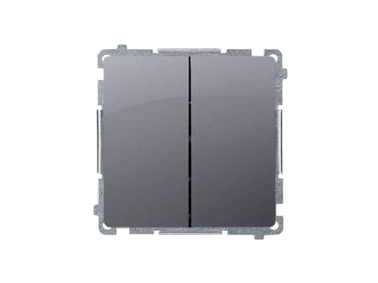 Kontakt-Simon BMW6/2.01/43, Muovi, Hopea, IP20, IP44, 230 V, 10 A, 75 mm