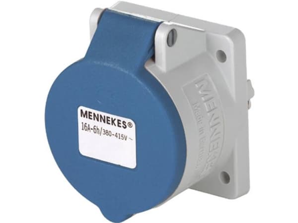 MENNEKES 1668, Rett, 230 V, Blå, Hvit, IP44, 1 stykker